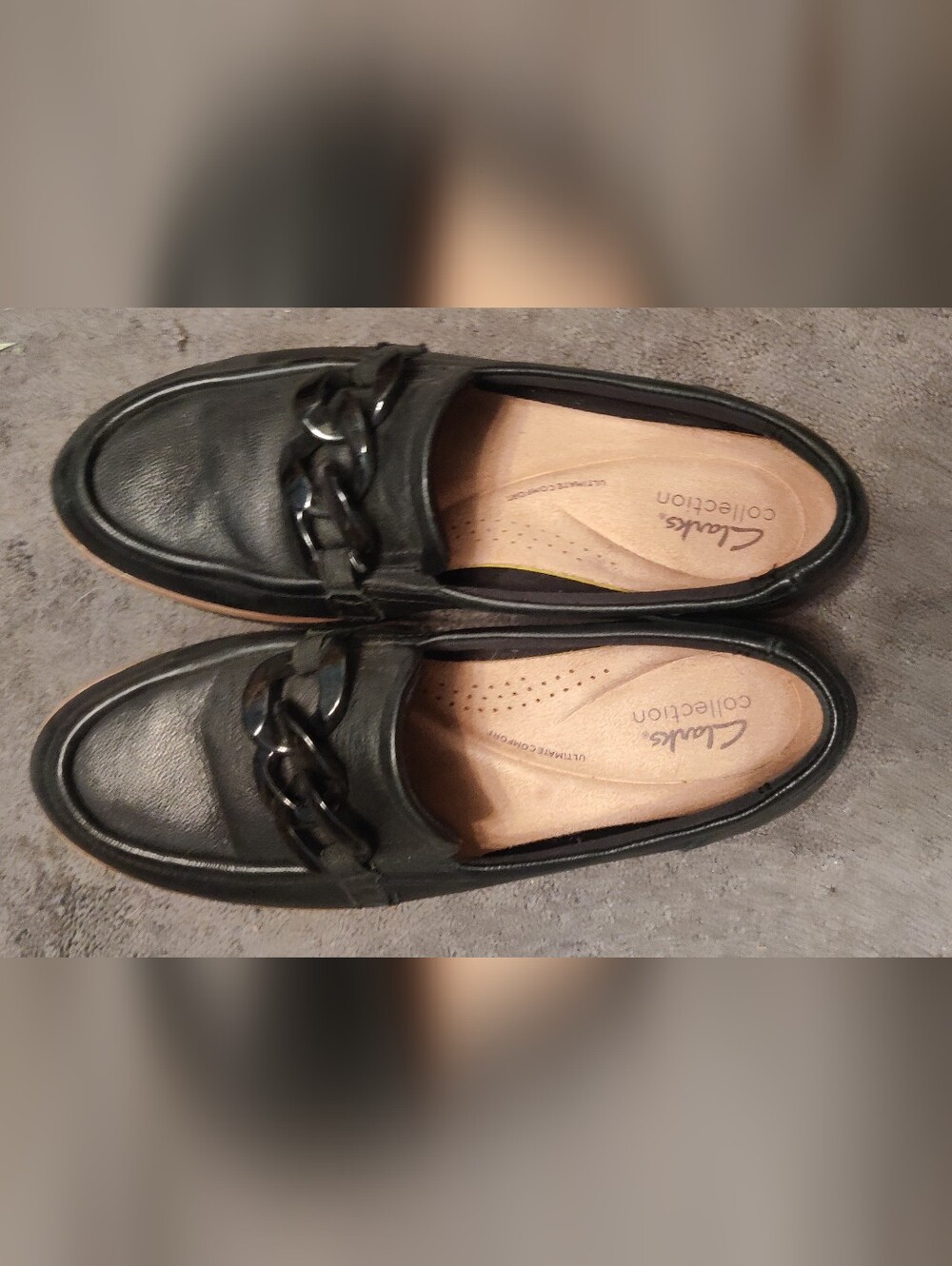 Women's Clarks Collection Comfortable Platform Loafer Black Brown